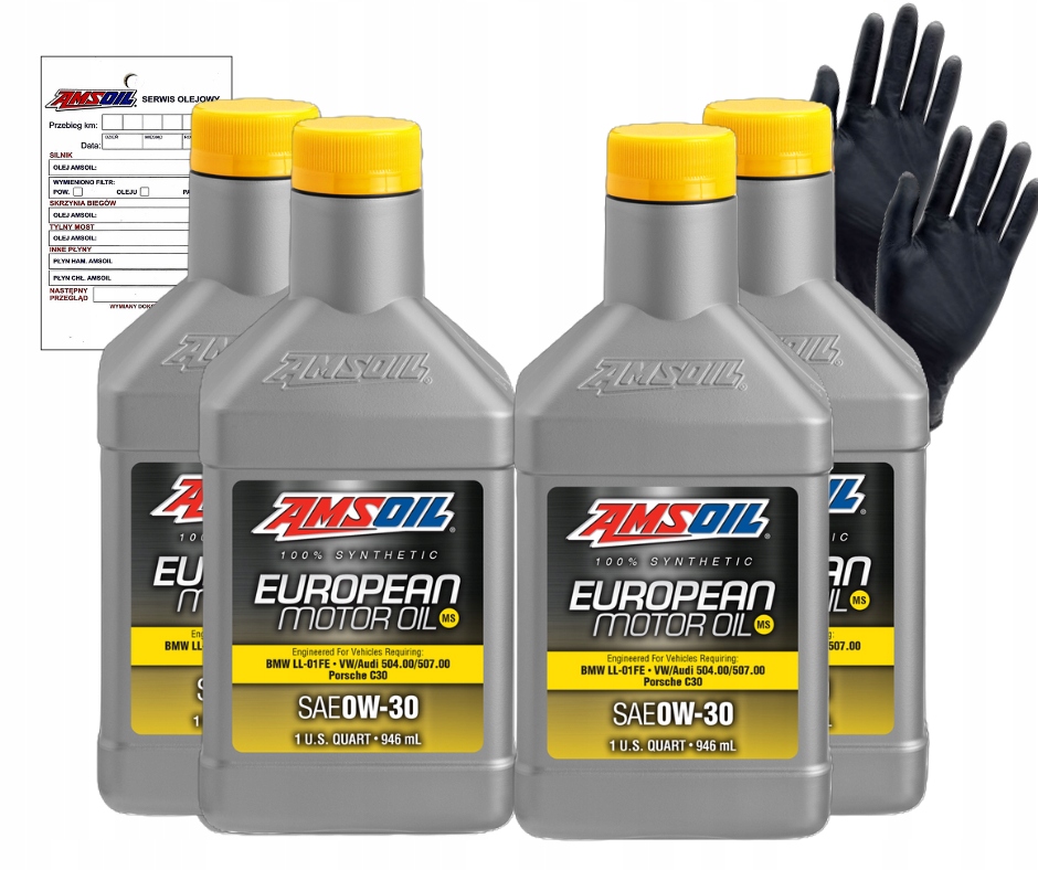 Motorový olej Amsoil 0W30 European Motor Oil 0.946L, sada 4 ks