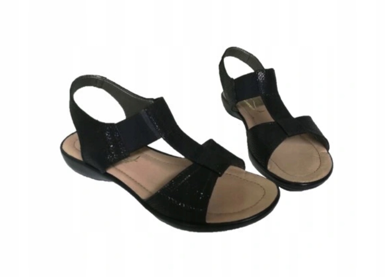 

015 Uniwersał sandały ''rzymianki'' z gumą s. nat.