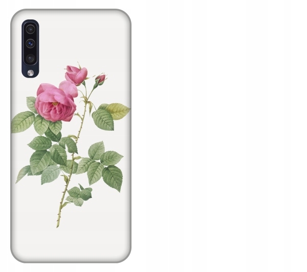 

Etui pokrowiec Samsung Galaxy A50 Kwiat rózowy akw