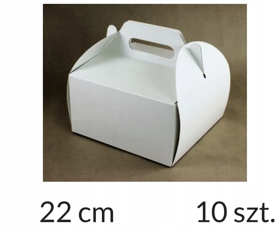 

Opakowanie Koszyczek 22x22x12 Białe pudełko 10 szt