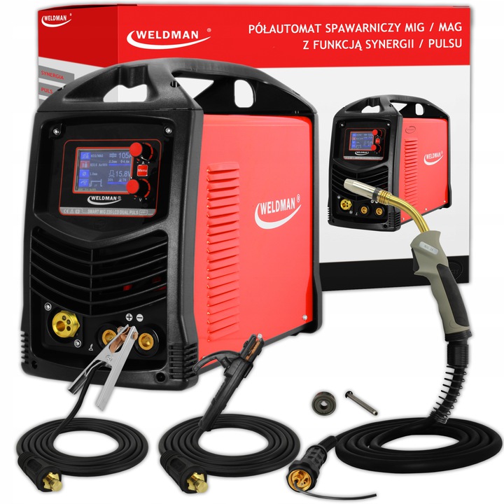 Spawarka MIG 235 LCD SYN DUAL PULS WELDMAN