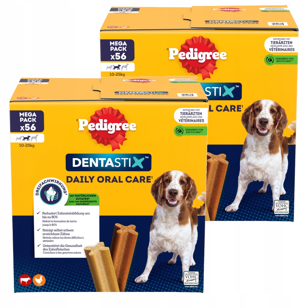 Levně Pedigree Dentastix Střední Plemena Pamlsek Pro Psa 112 Ks