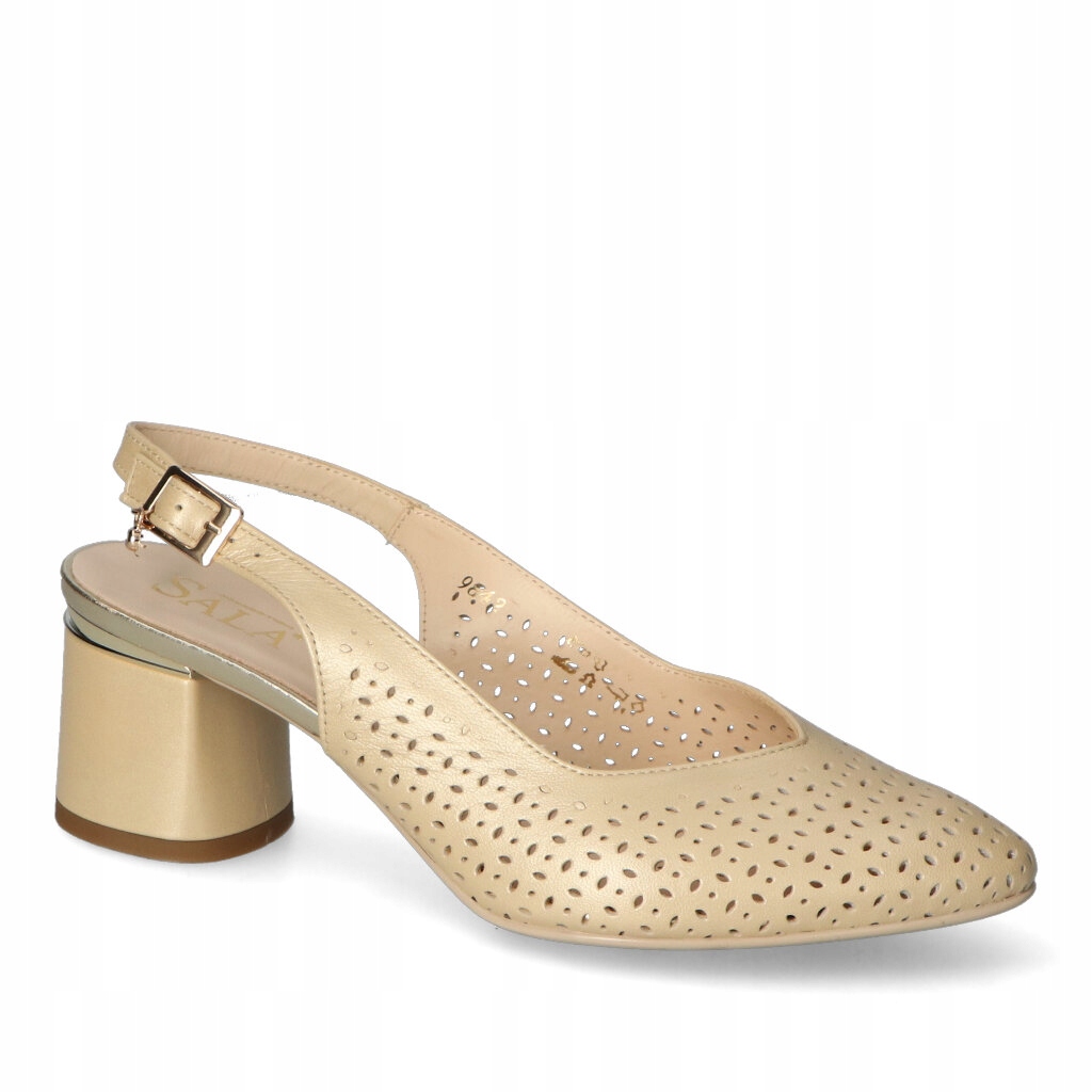 Dámské sandály Sala Zlaté Lico Kožené 38
