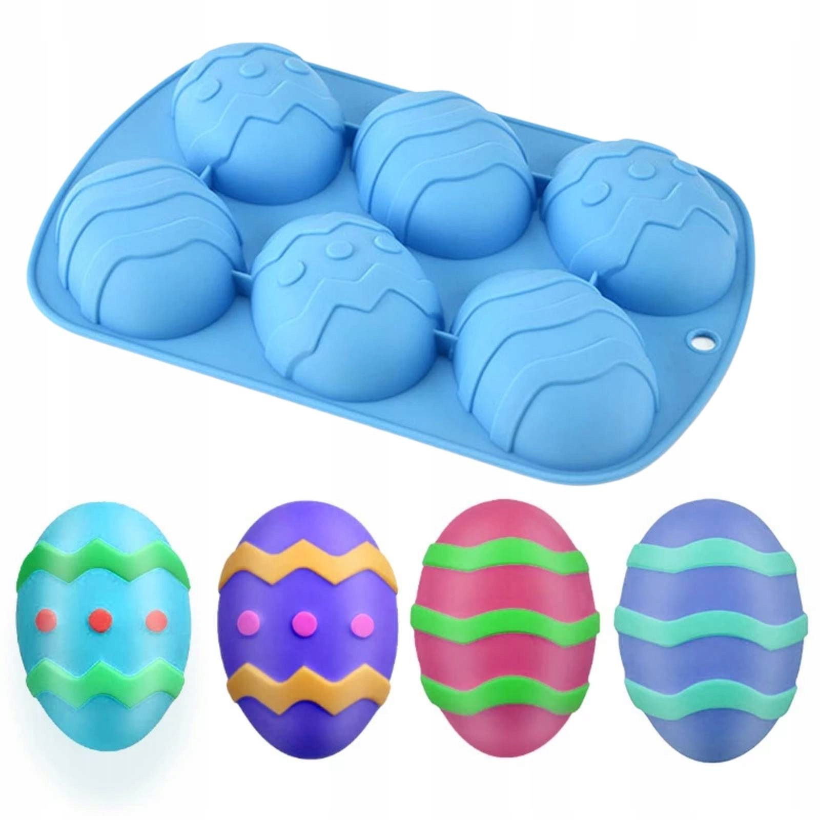 

Silikonowa forma do mydła mydełek 6 szt. jajko