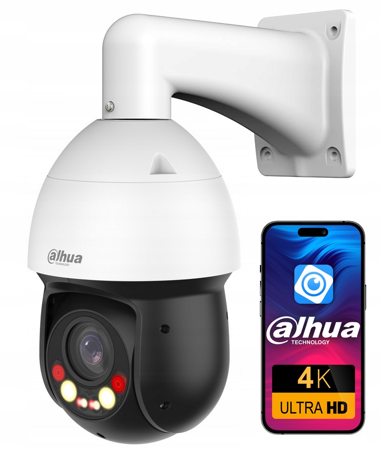 Ip Kamera 8MPx Ptz Dahua SD4D825MB-HNR Rotačná Dual Light Autotracking