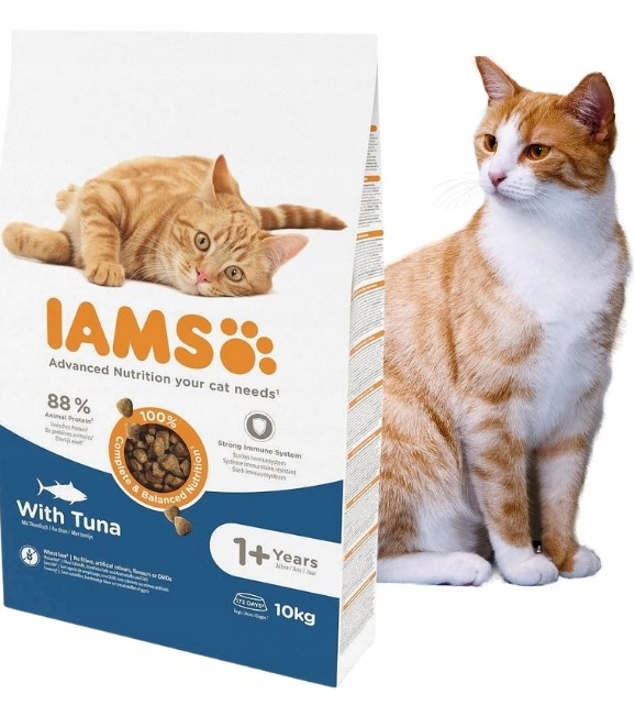 Iams Tuna Sucha Karma z tuńczykiem dla kota 10kg