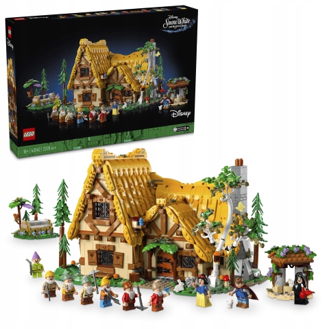 Lego Disney Chatka Królewny Snieżki I Siedmiu Kranoludków 43242 b