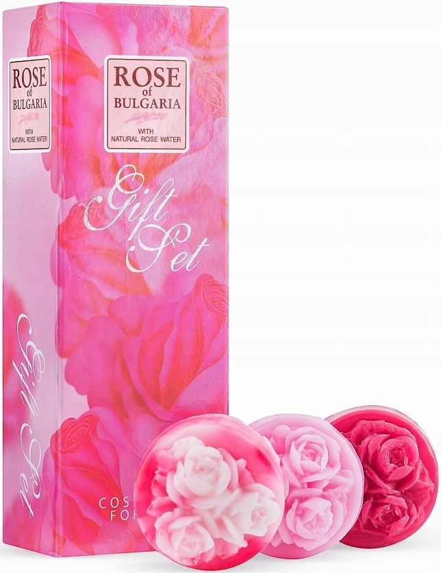 

Rose Of Bulgaria Zestaw Prezentowy Mydełka Różane