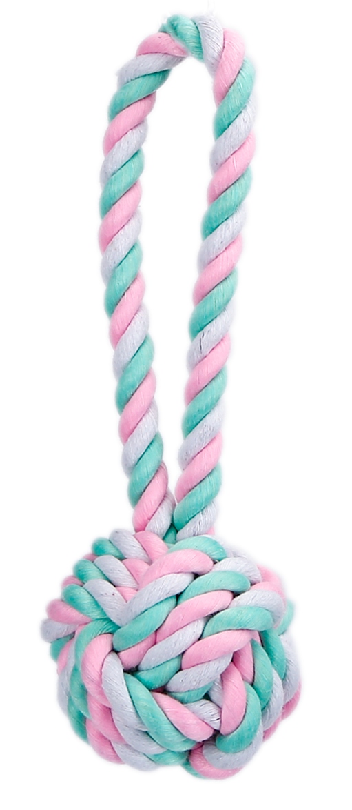 

Zabawka dla psa szarpak węzeł sznur piłka aport