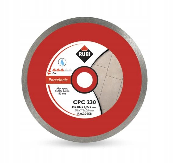 Rubi Diamantový Kotouč Cpc 200 x 25,4 mm Pro Porcelánový Gres