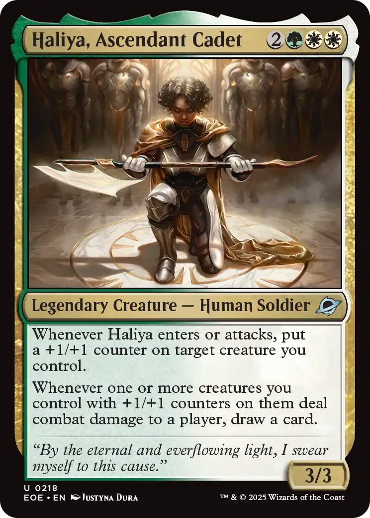 Mtg Haliya, Ascendant Cadet (u)