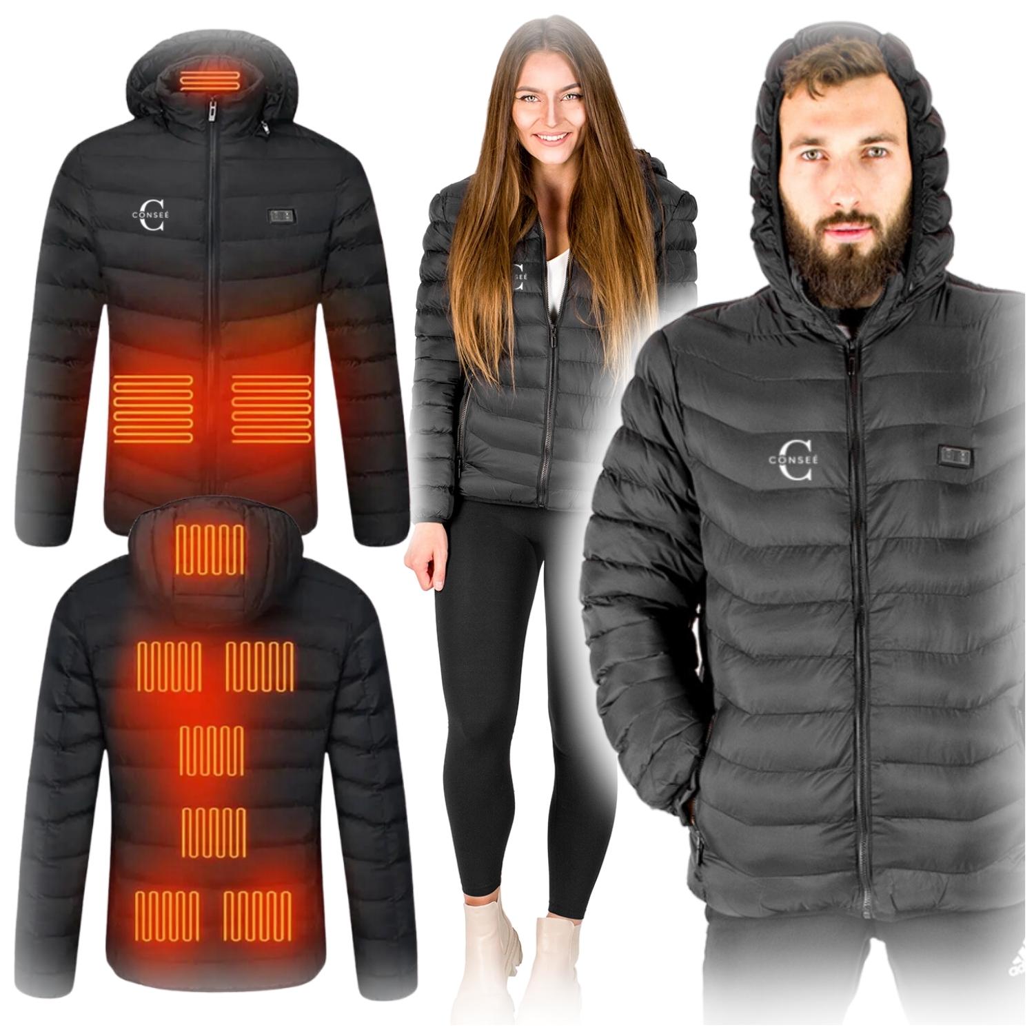 Zimní Bunda Pánská Vyhřívaná Usb Prošívaná Dlouhá Přechodová Podzimní M