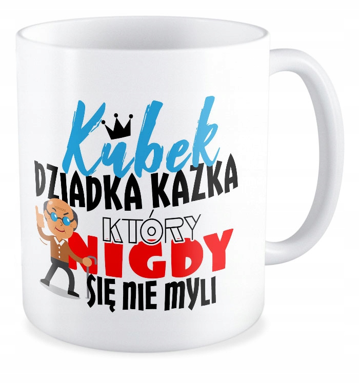 

Kubek Prezent Dzień Dziadka Dużo Wzorów + Imię
