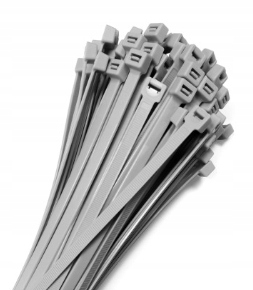 SZARE KABLOWE OPASKI ZACISKOWE TRYTYTKI TRYTKI TRYTKA 7,6X400 100SZT. Długość 400 mm