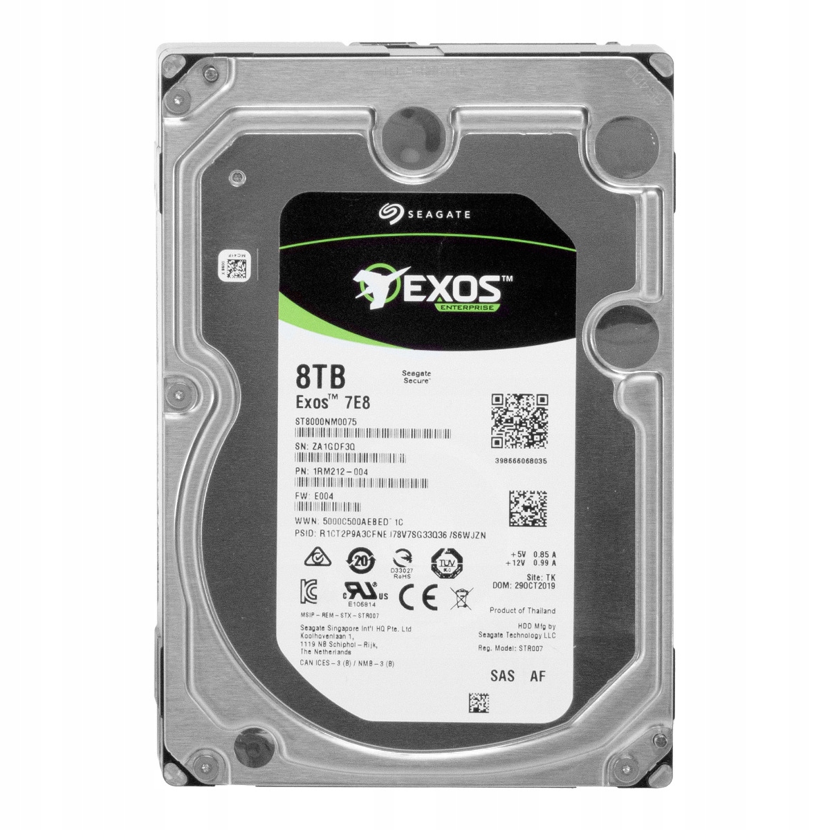 Seagate Exos 7E8 8TB SAS-3 7.2K 256MB 3.5'' ST8000NM0075