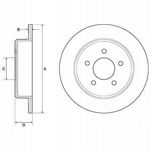TARCZE KLOCKI TYL DELPHI JEEP CHEROKEE Producent części Delphi