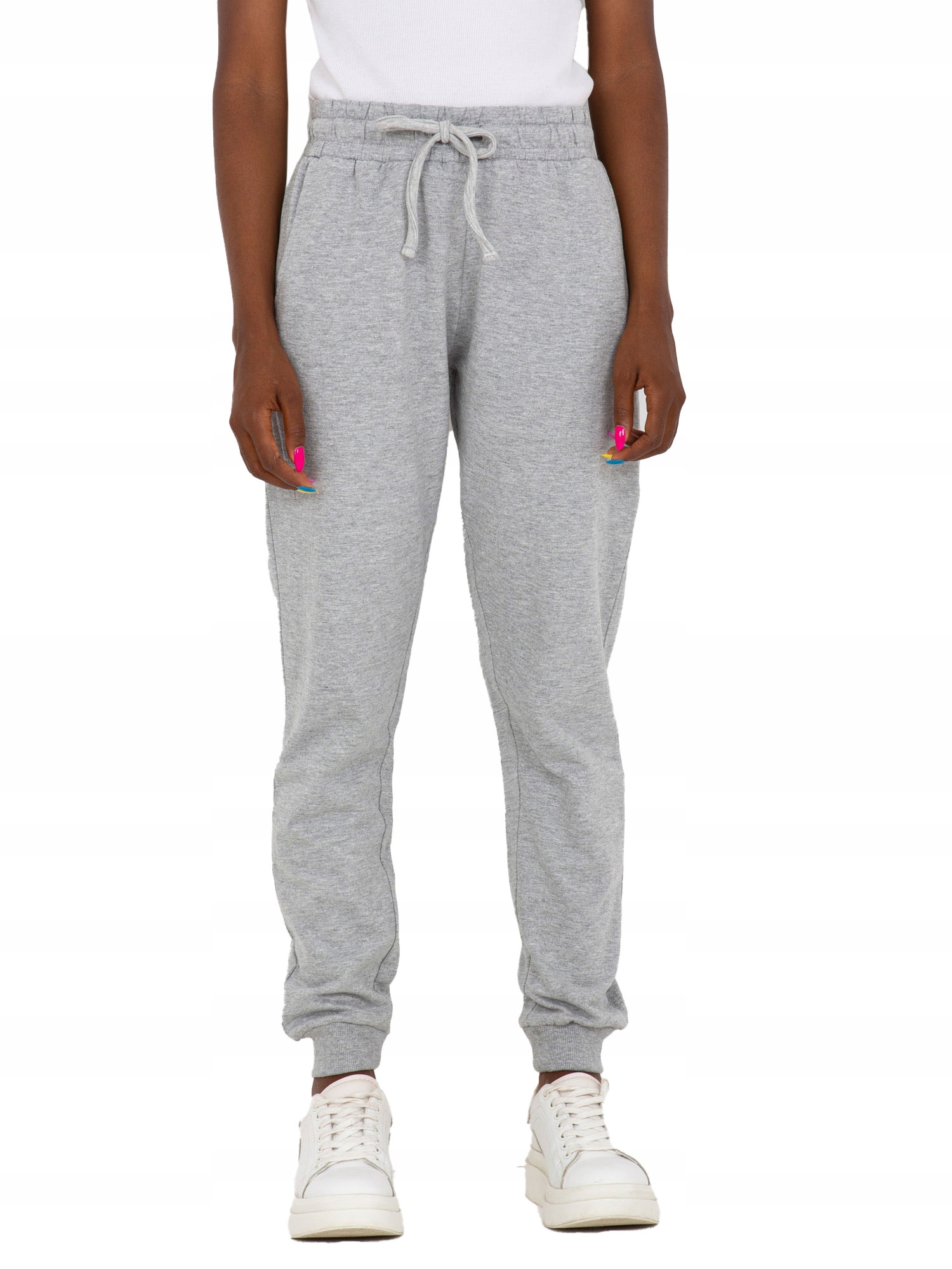 

Spodnie Dresowe damskie basic Dresy troczki S
