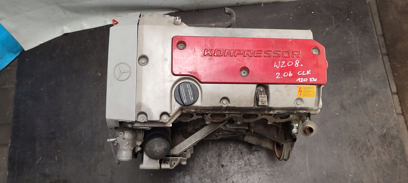 engine 111956 Mercedes W208 2,0 compressor;