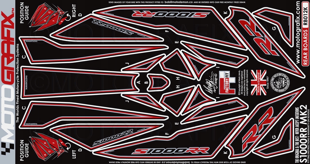 OKLEINA TYŁ BMW S1000RR 2015-2016