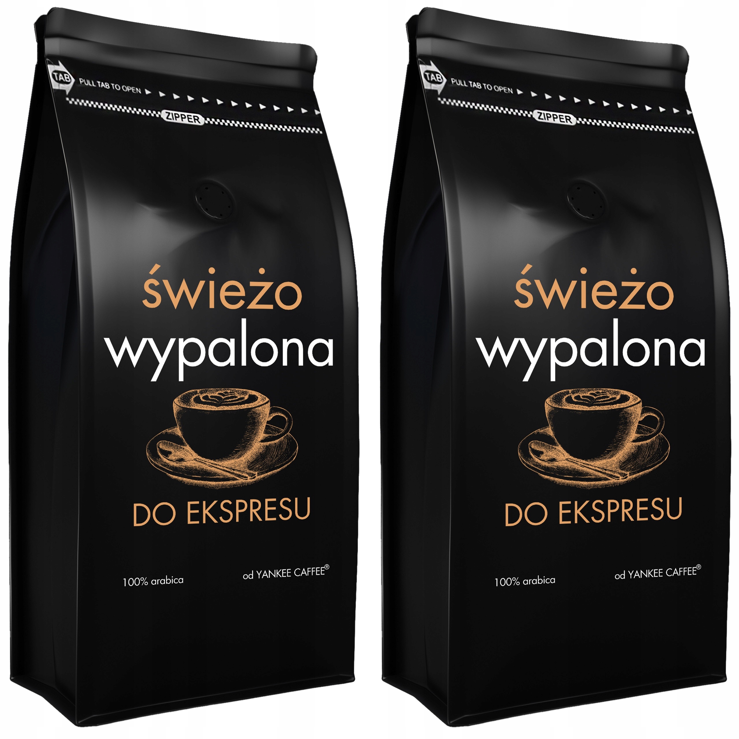 Levně Káva zrnková 100% Arabica Čerstvě Pražená Do Espressa (2x1kg)