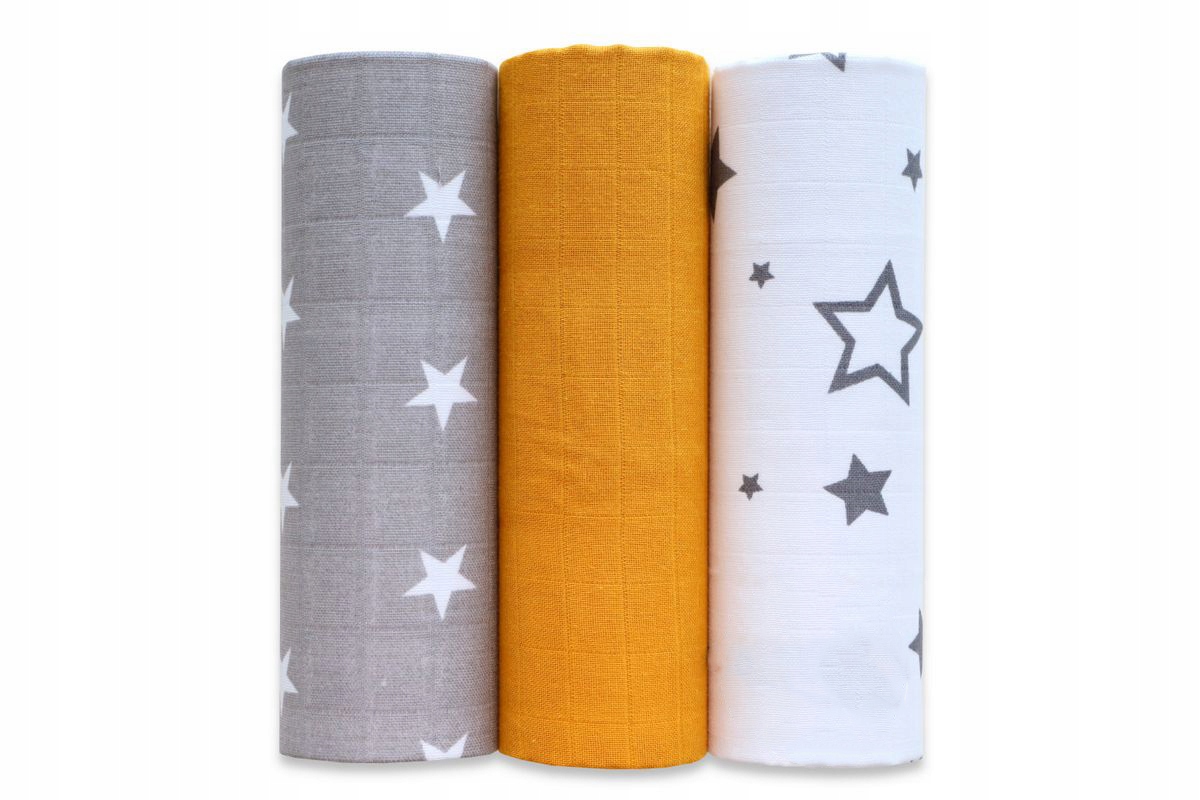 

Pieluszki Muślinowe 3 Sztuk Pielucha Premium 60/80