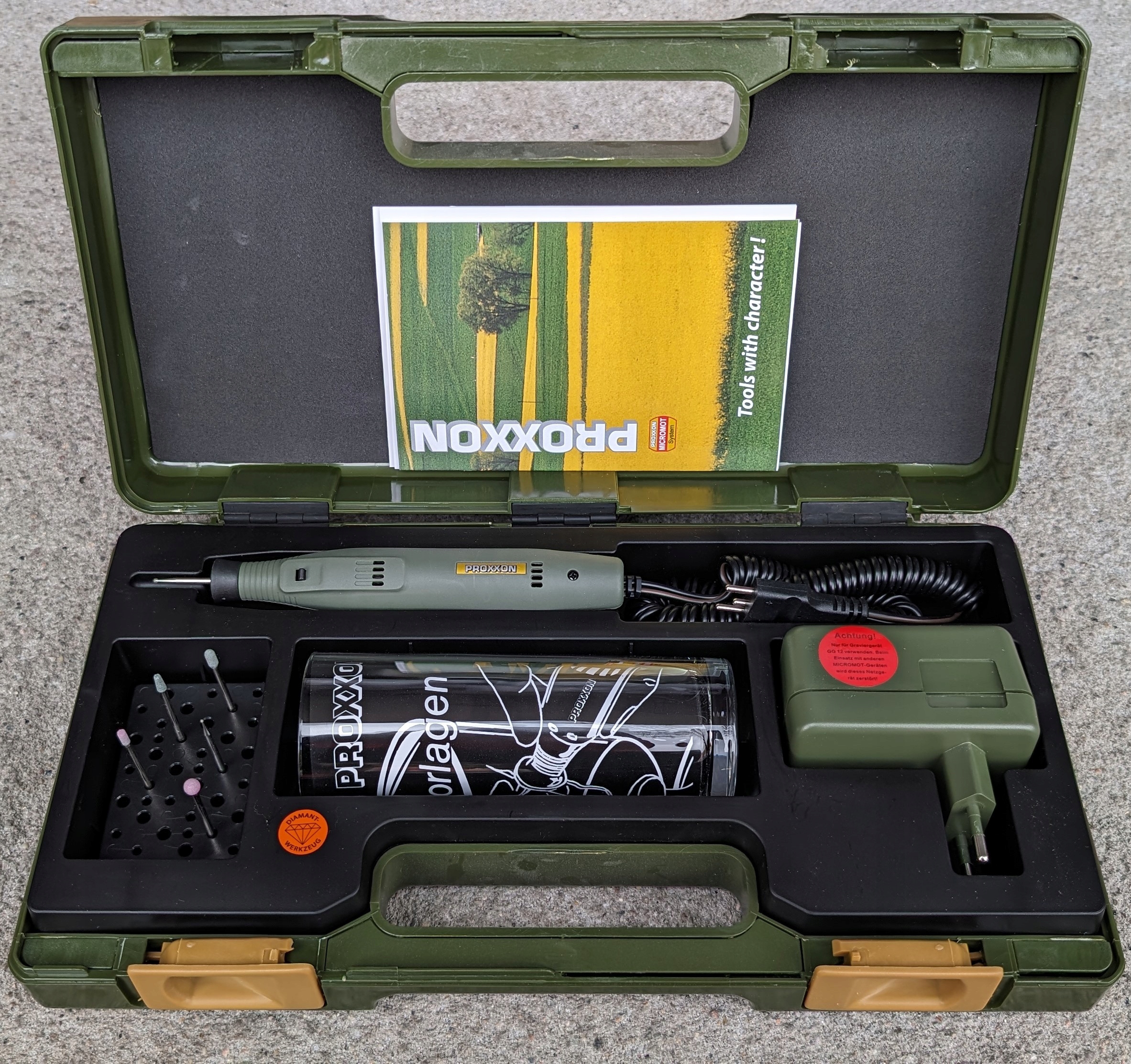 Zestaw grawerski grawerka do szkła Proxxon GG 12 w walizce Kod producenta 28635