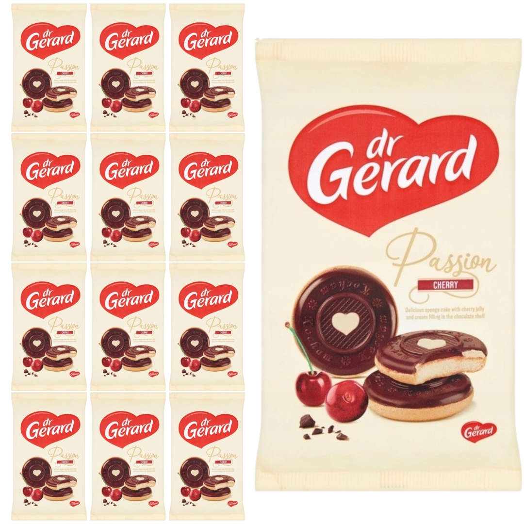 dr Gerard Vášeň Nadýchaný piškot s třešňovým želé 150 g x 12 kusů