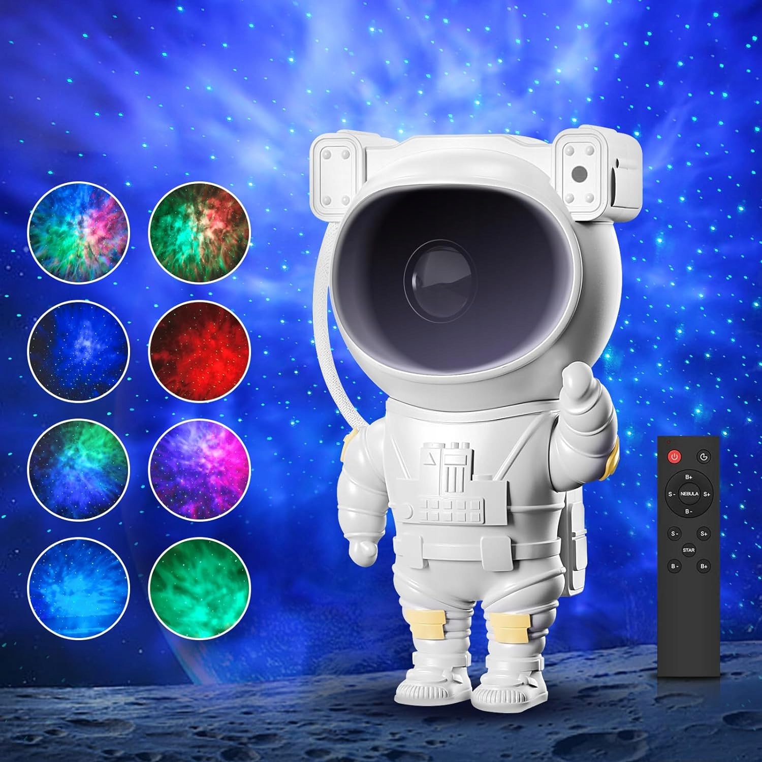 PROJEKTOR GWIAZD LAMPKA NOCNA RZUTNIK DLA DZIECI LED LASEROWY ASTRONAUTA Marka LTC