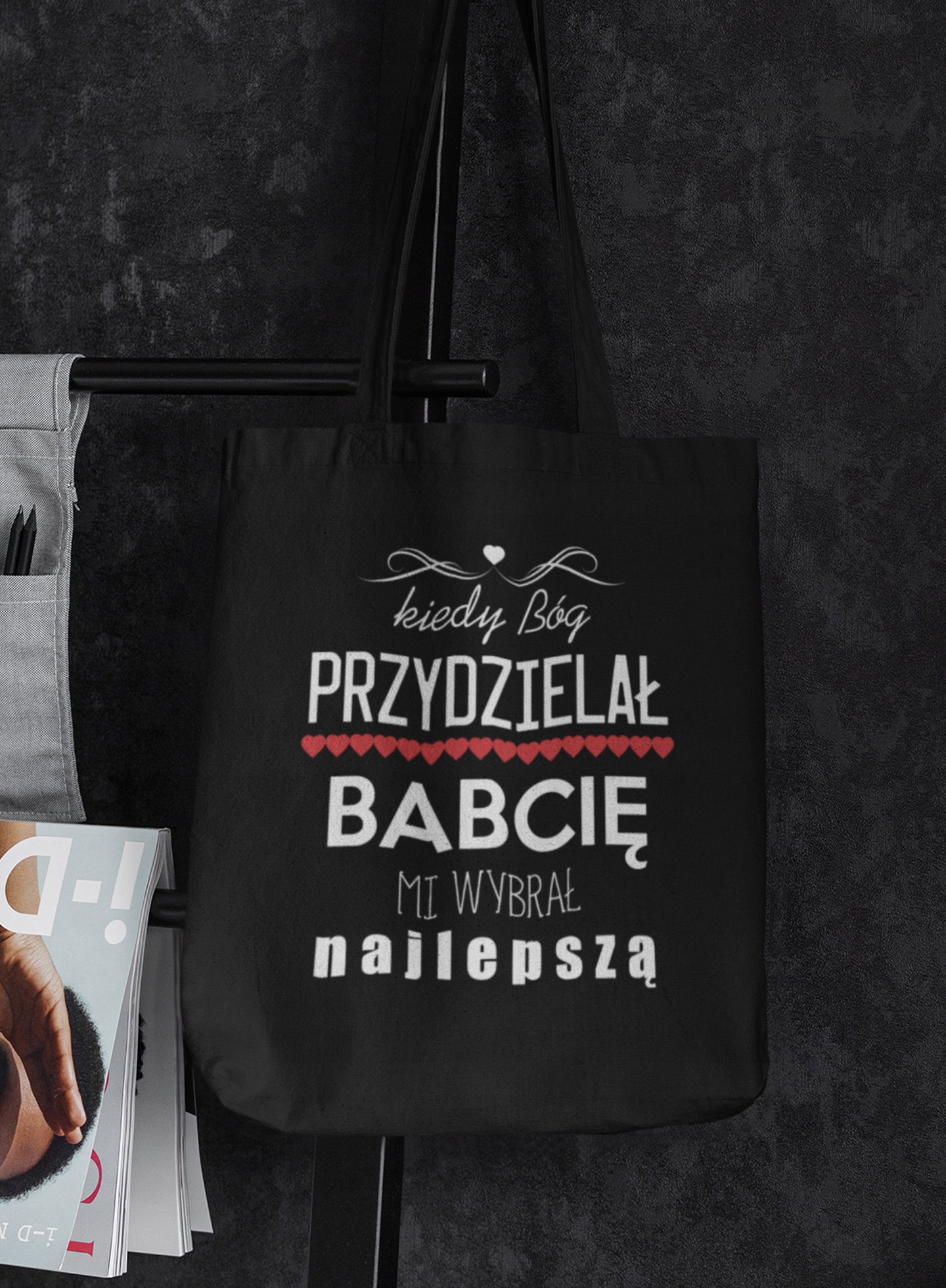 TORBA NA RAMIĘ BÓG WYBRAŁ MI NAJLEPSZĄ BABCIE Marka inna