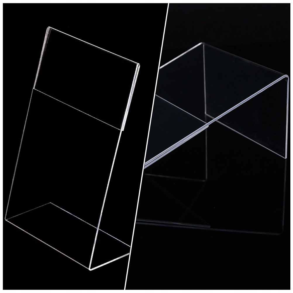 AKRYLOWA CENA SZKLANA RAMKA SKOŚNY UCHWYT NA ZNAK LLWL Format papieru B2