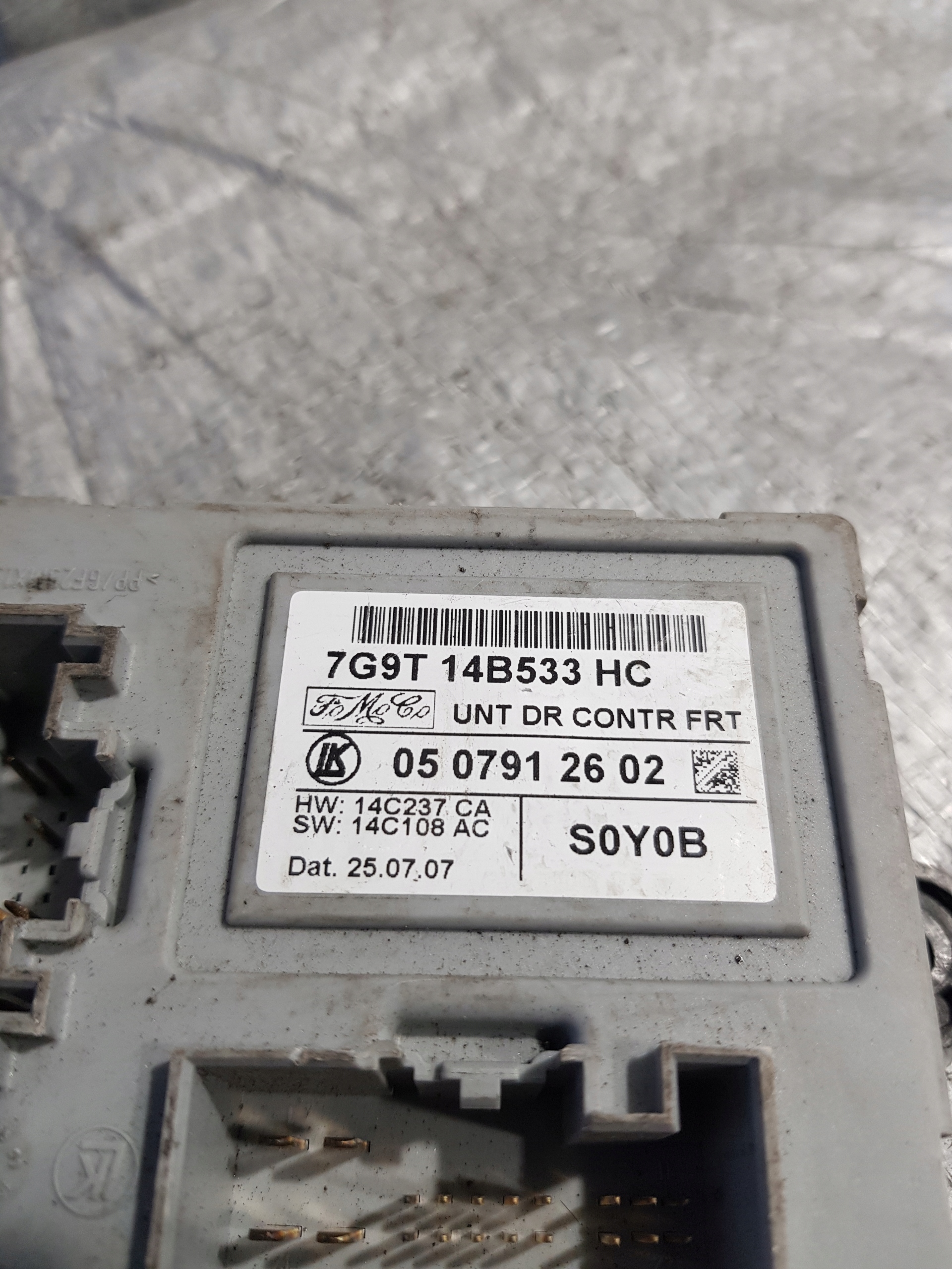 module door FORD MONDEO MK4 7G9T14B533HC