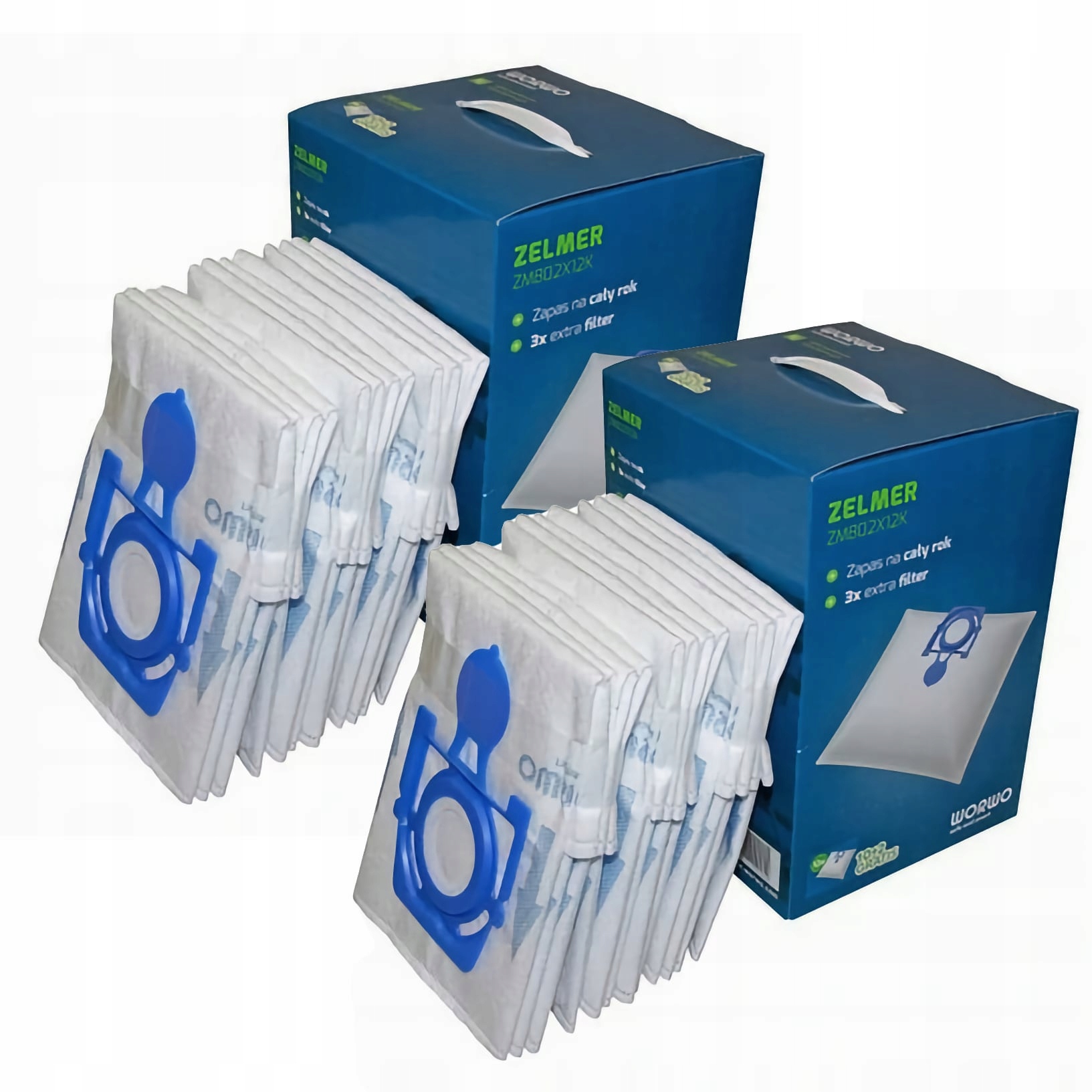 24x WORKI 6 FILTRÓW DO ODKURZACZA ZELMER ELF 2