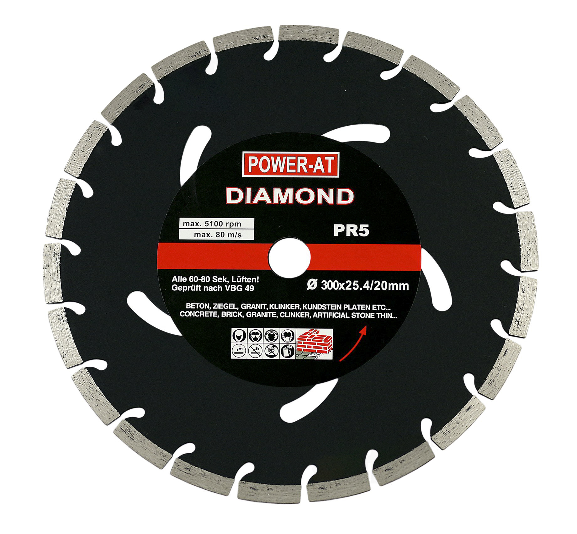 

Tarcza Diamentowa Segment Beton Kostki 300 25,4 mm