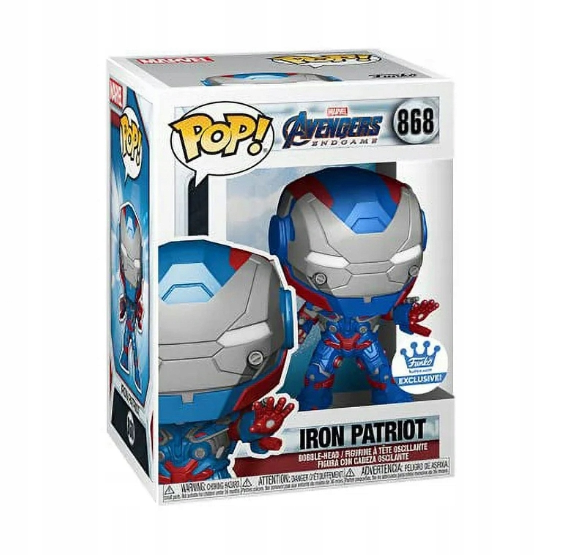 Funko Pop! Iron Patriot 868 Exkluzivní od Funko Marvel