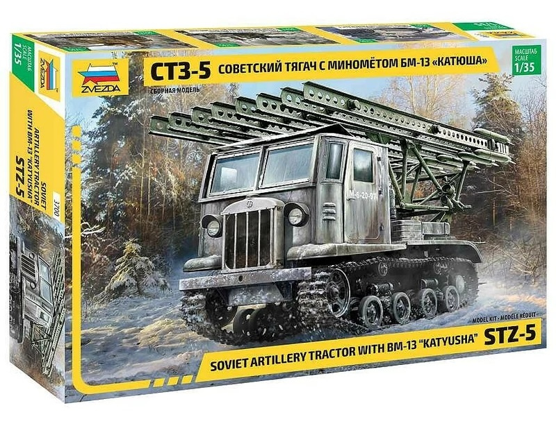 1:35 Sovětský tahač STZ-5 s BM-13 Kaťuša