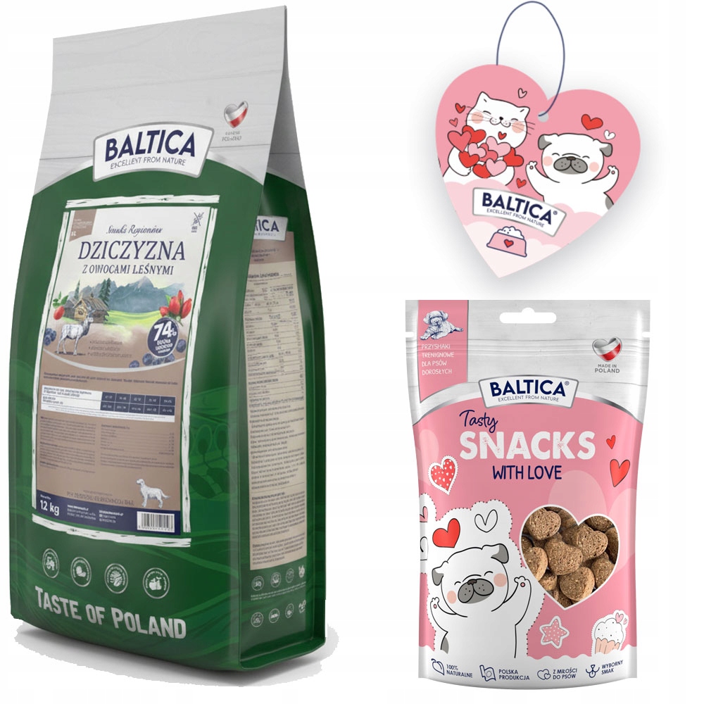 Baltica Zvěřina S Lesními Plody XL 12 kg Velké Plemena Přírodní Složky