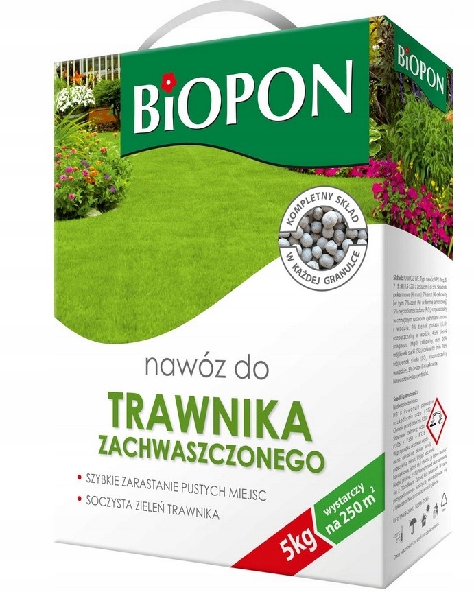 NAWÓZ DO TRAWNIKA ZACHWASZCZANEGO Biopon 5 kg