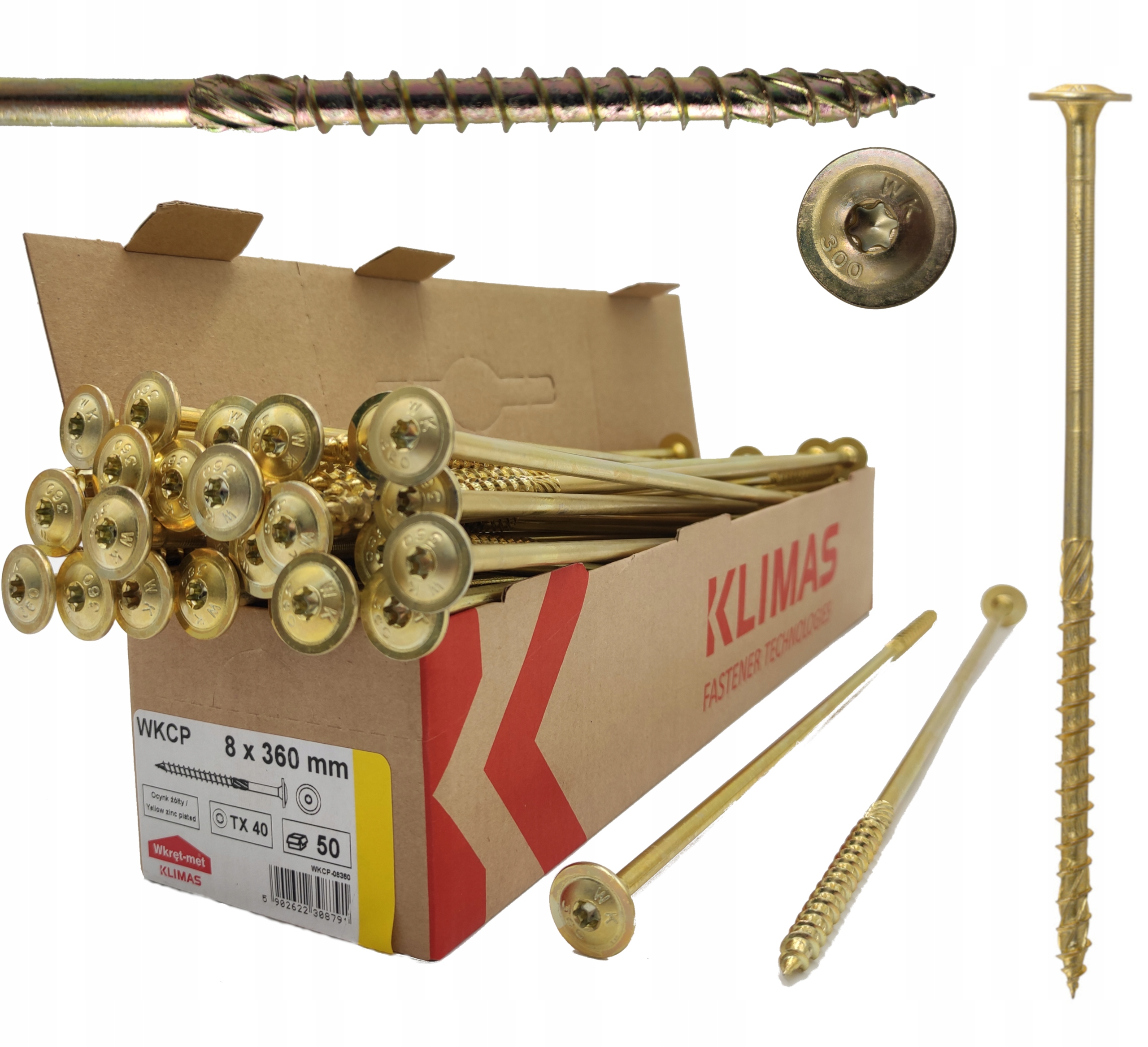 

Wkręty Ciesielskie Do Drewna Talerzowe Torx 8x360