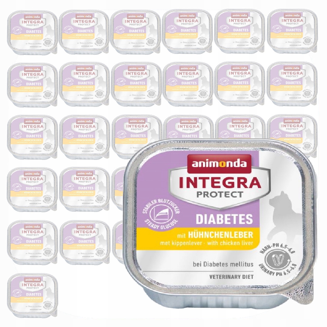 Levně Animonda Integra Diabetes 32x100g Vlhké Krmivo Kuře Pro Kočky s cukrovkou