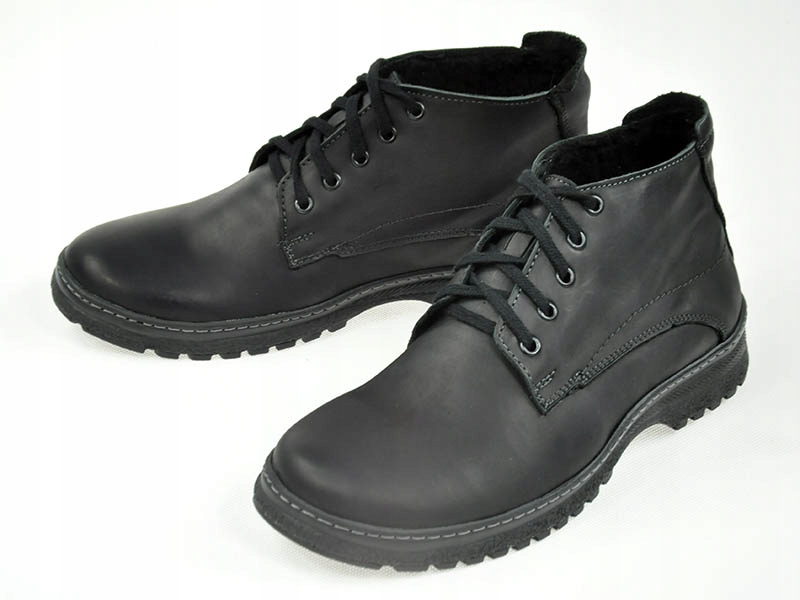 MĘSKIE POLSKIE TRZEWIKI SKÓRZANE 417CZ-44 Model Trzewik