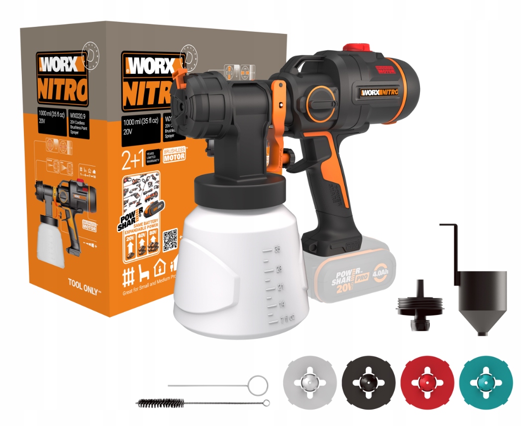 

Pistolet natryskowy malarski Worx WX020.9 1000ml