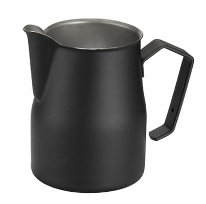Levně Konvička na napěnění mléka Motta 500 ml, černá