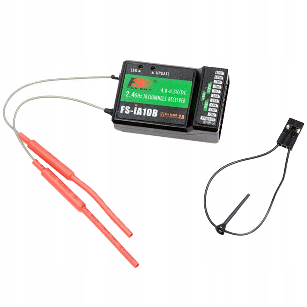 Přijímač FlySky 2,4GHZ FS-iA10B 10CH Rc jakoar
