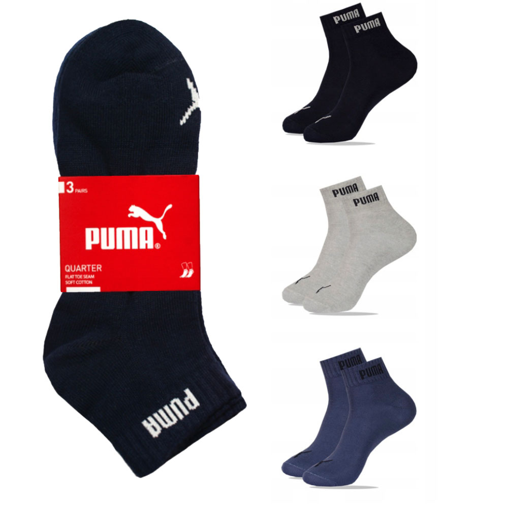 

Puma Skarpety Zakostki Quarter 3 pary MIX 43-46
