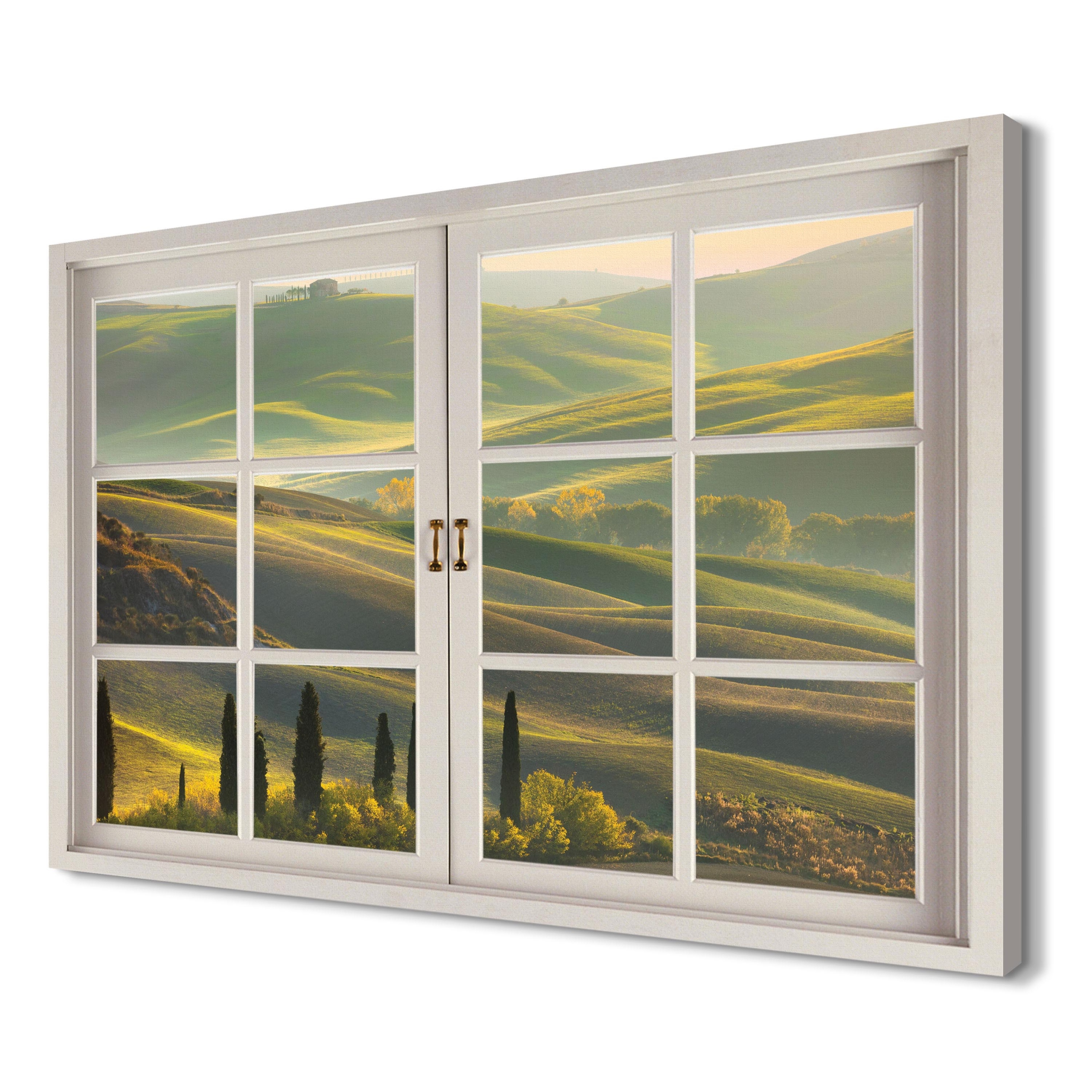 

Toskania Cyprysy do sypialni 120x80 Obraz okno 3d