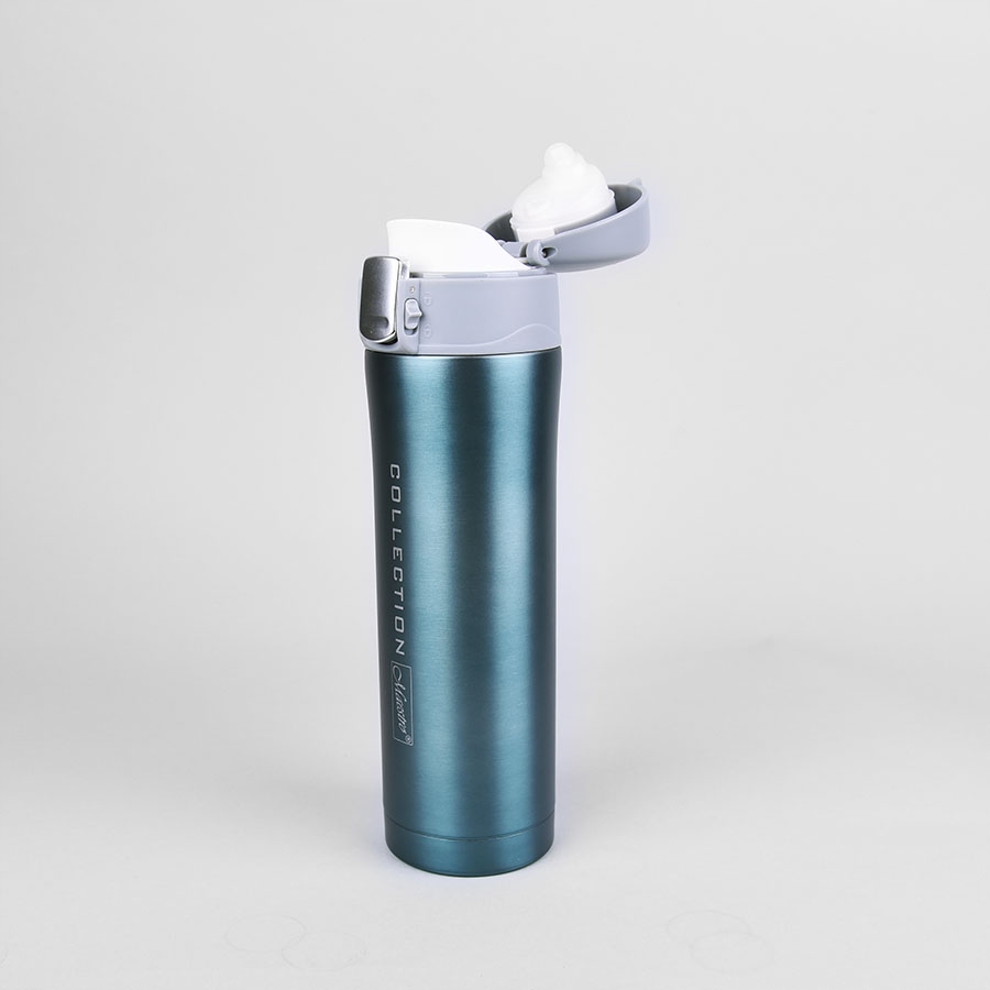 ELEGANCKI SOLIDNY KUBEK TERMICZNY TERMOS BIDON NA KAWĘ HERBATĘ STAL 450 ml Marka Maestro