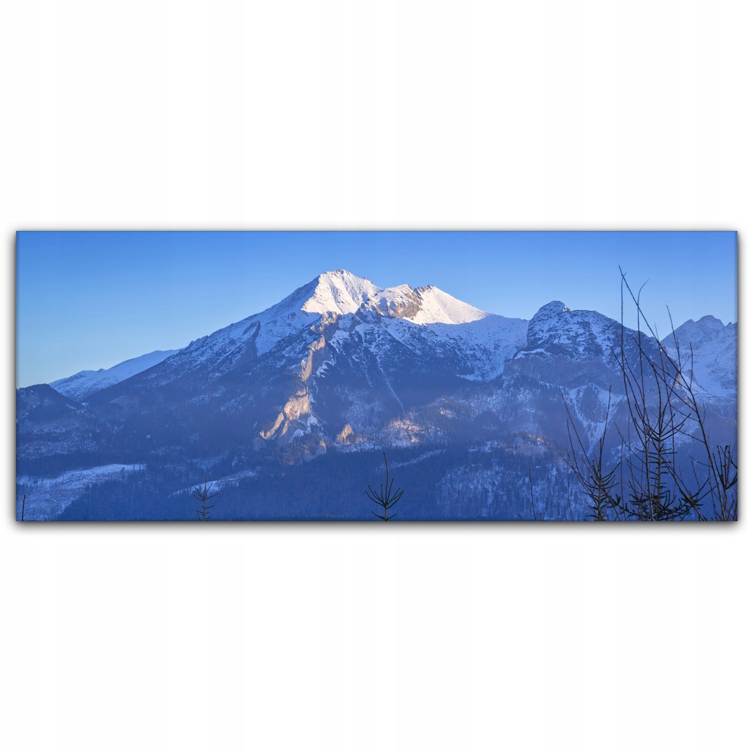 

Canvas płótno do sypialni 125x50 Góry Zima Śnieg