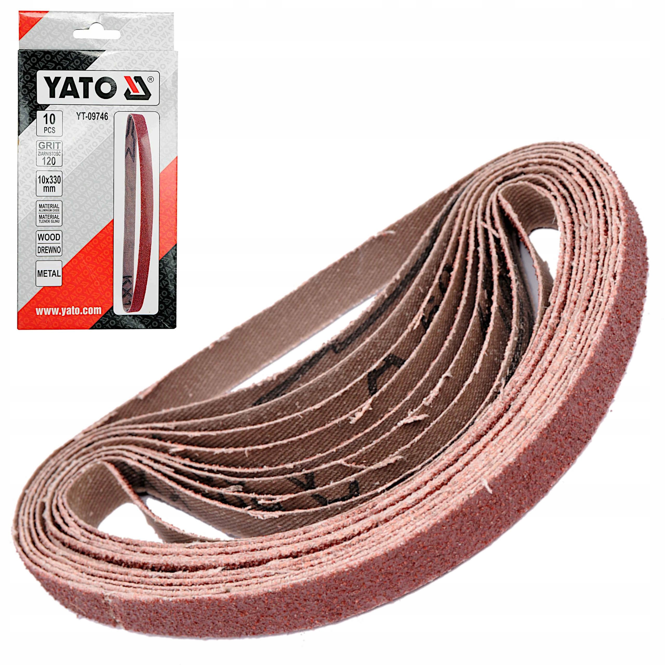

Yato Taśma Ścierna Bezkońcowa 10szt P120 10x330mm