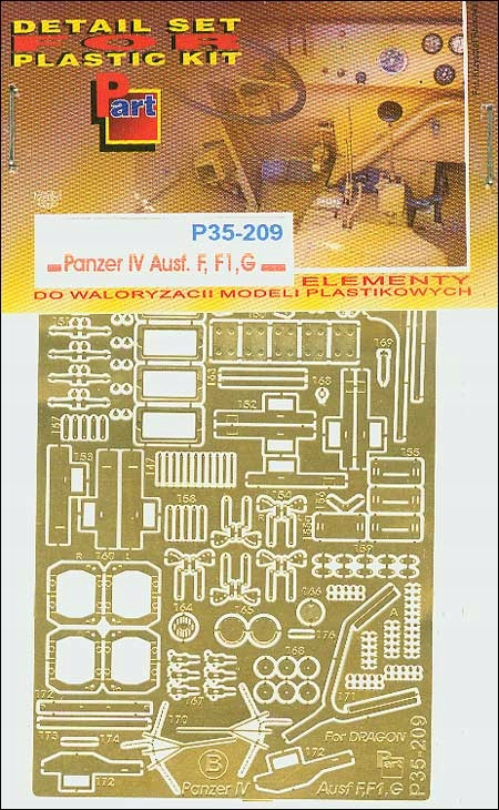 Part P35-209 1/35 Panzer IV Ausf.F, F1, G základní sada (Dragon)