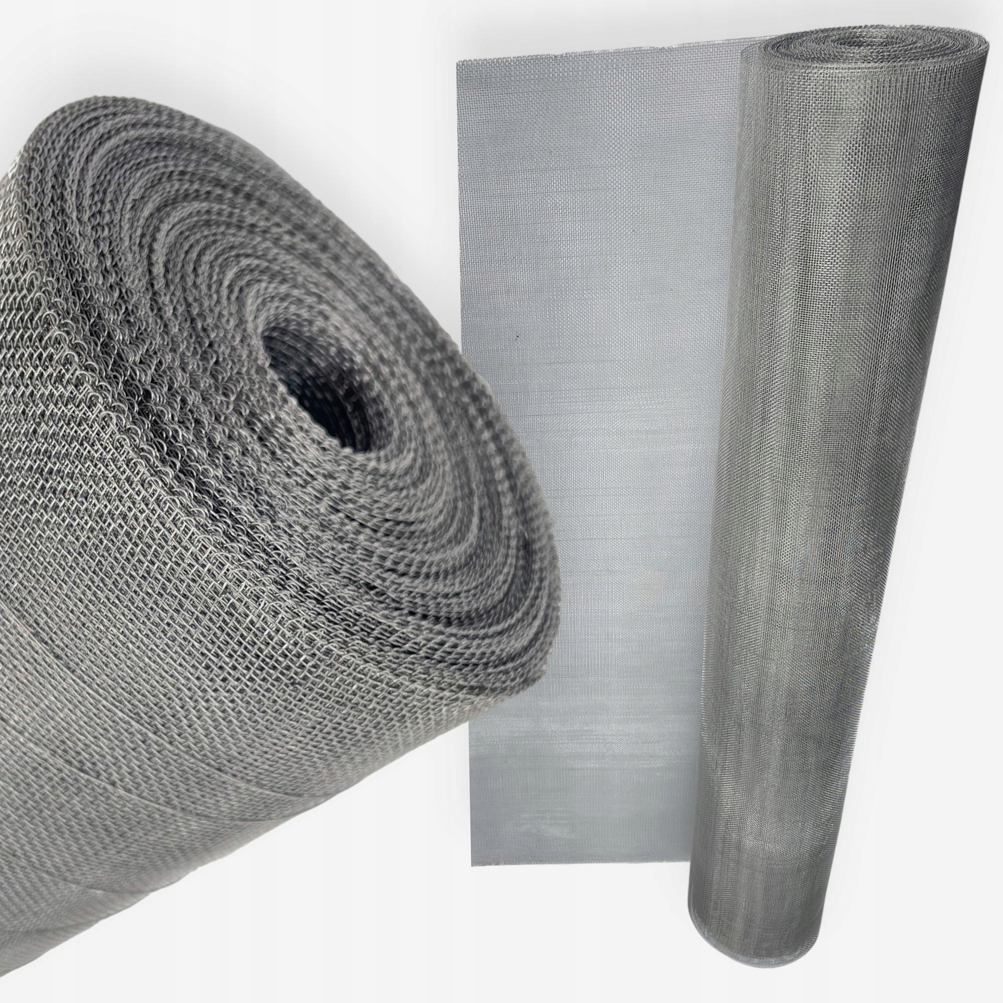 Siatka nierdzewana tkana drut 0,3mm, oczko 1,5 x 1,5mm, 15m x 1,3m